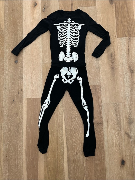 Other - Black Skeleton Kids Costume Pajama Set - Skeleton Design